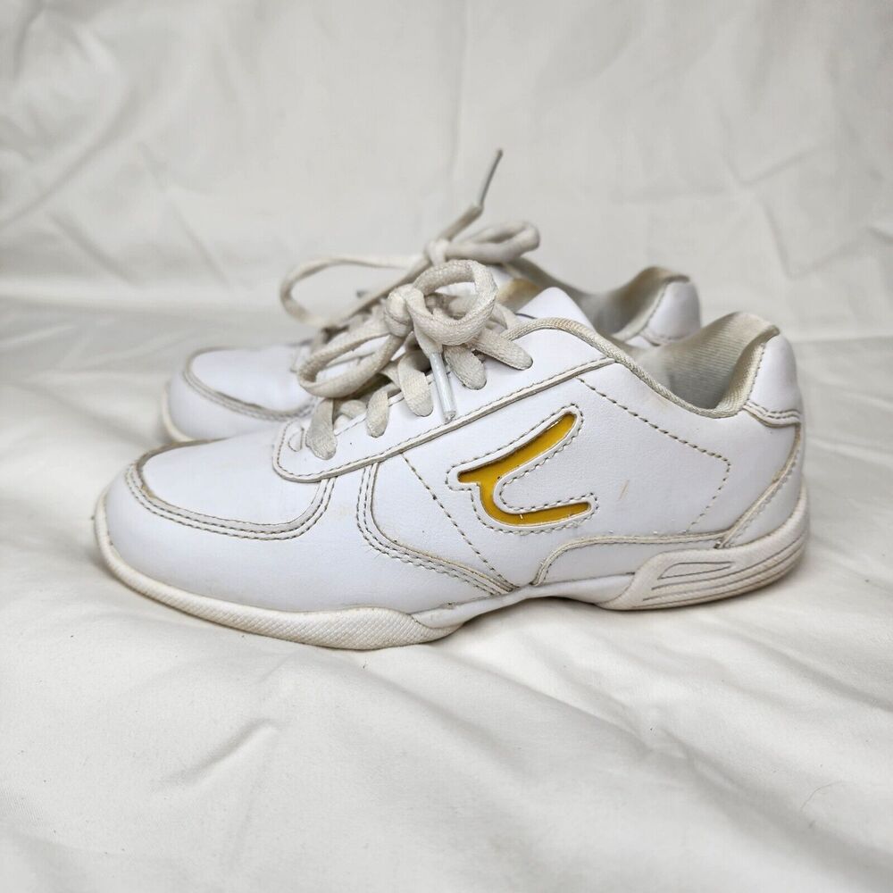 Team Cheer Girls Cheerleading Shoes Size 12 Purple And Yellow